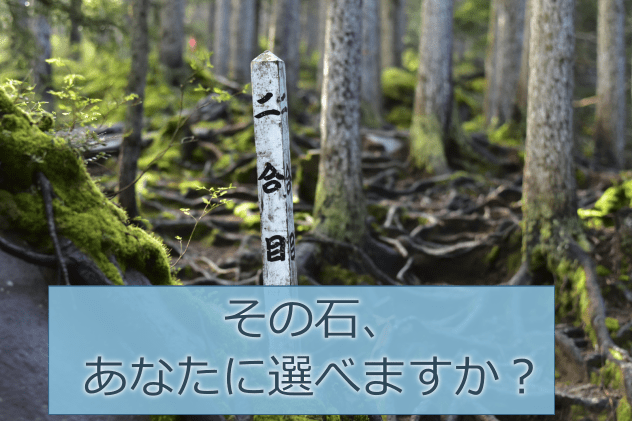 その石、選べますか?